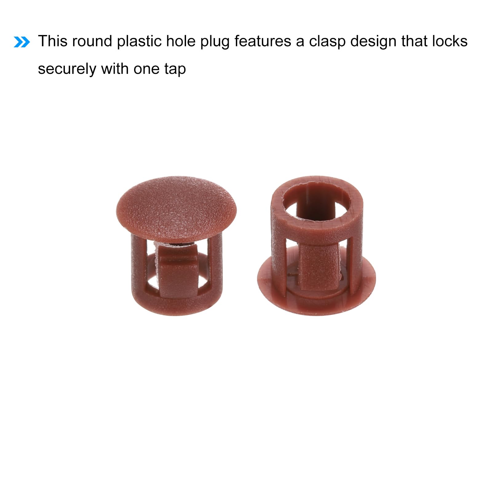 QUARKZMAN 64 Stück Abdeckstopfen Kunststoff, 8 mm Blindstopfen Endkappen Verschlusskappen Rotbraune für Verriegelungslöcher, Möbel, Schränke QUARKZMAN 64 Stück Abdeckstopfen Kunststoff, 8 mm Blindstopfen Endkappen Verschlusskappen Rotbraune für Verriegelungslöcher, Möbel, Schränke