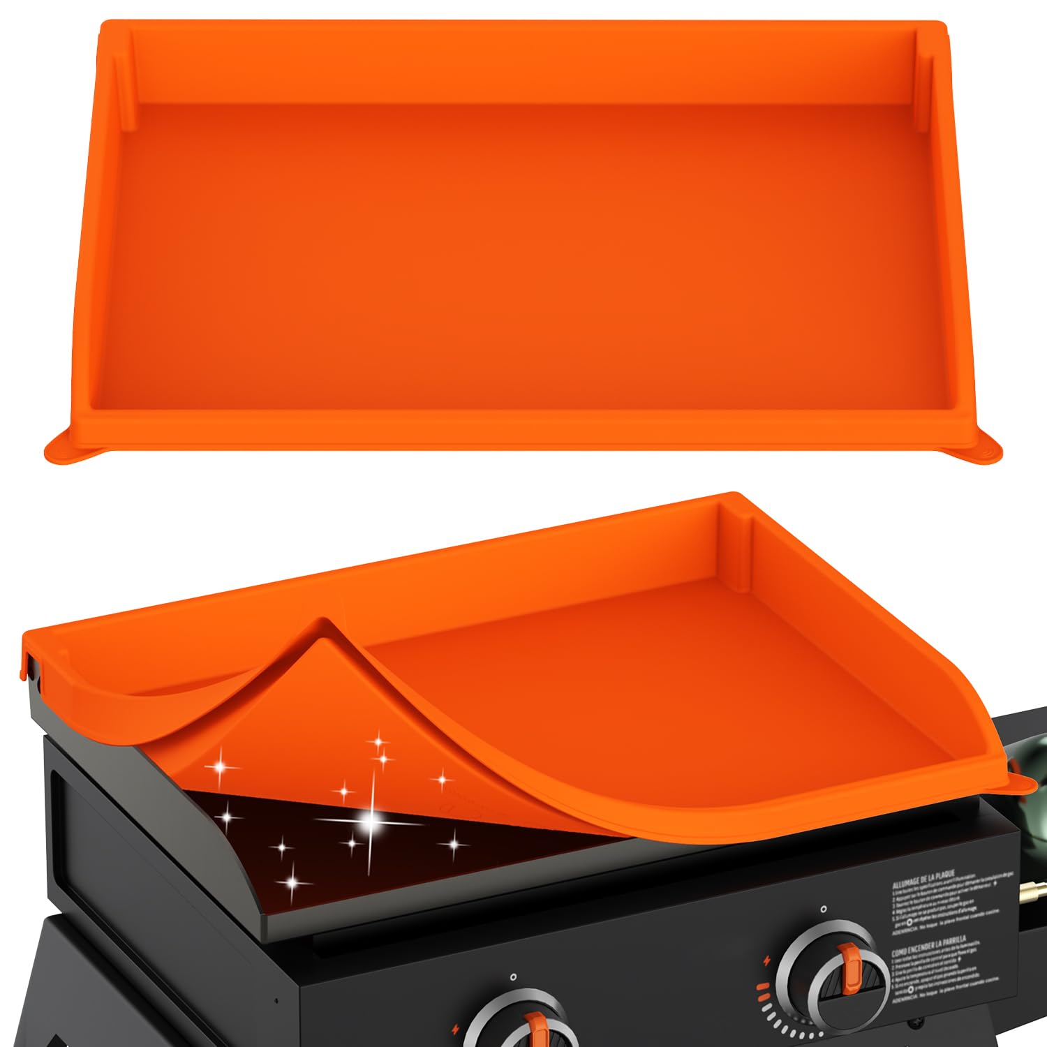 22" Silicone Griddle Cover for Blackstone - Full Edge Grill Top Mat