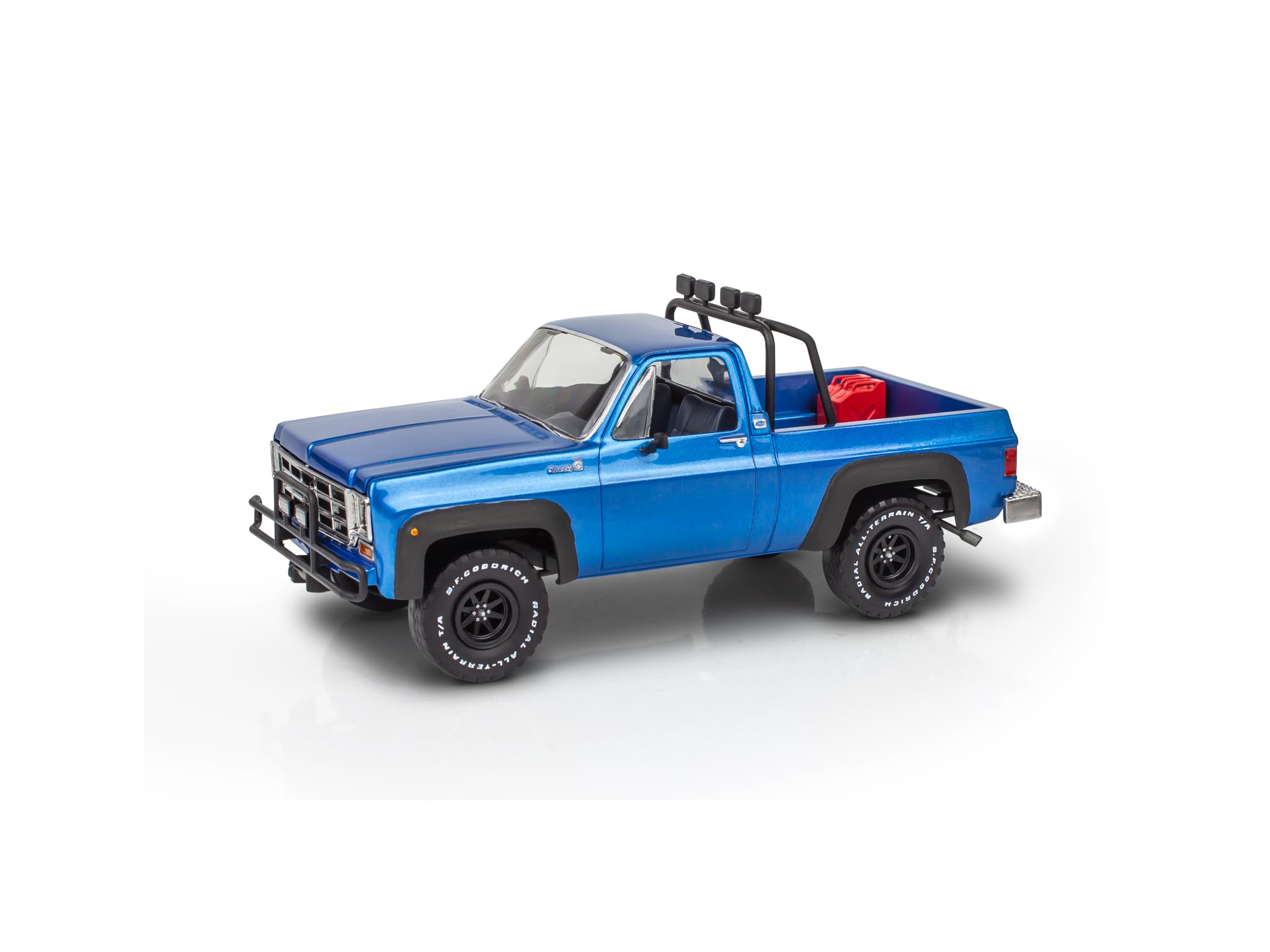 Revell Monogram 14581 - '78 Chevy 4x4 Pickup z gokartami w skali 1:25 - niezabudowany/niepomalowany plastikowy zestaw modeli