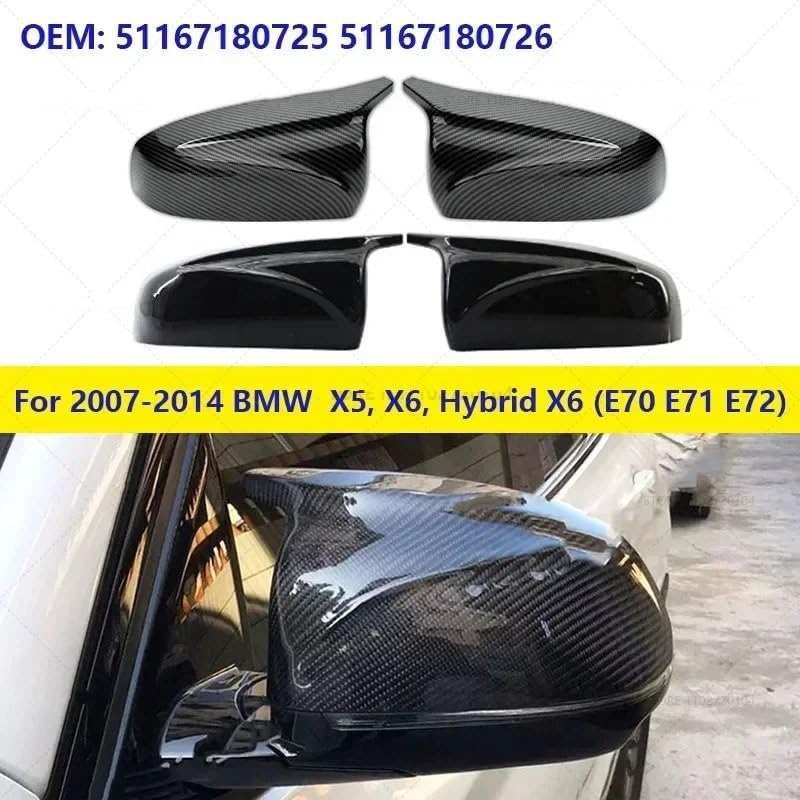Capuchons de rétroviseurs en carbone pour BMW E70 E71 2007-2014