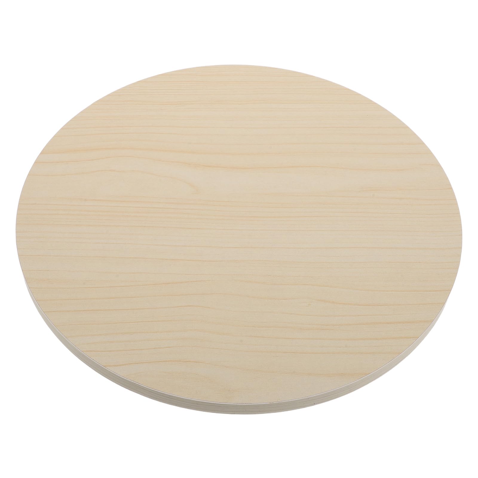 Plateau de table rond en bois épais avec chants arrondis sécurisés