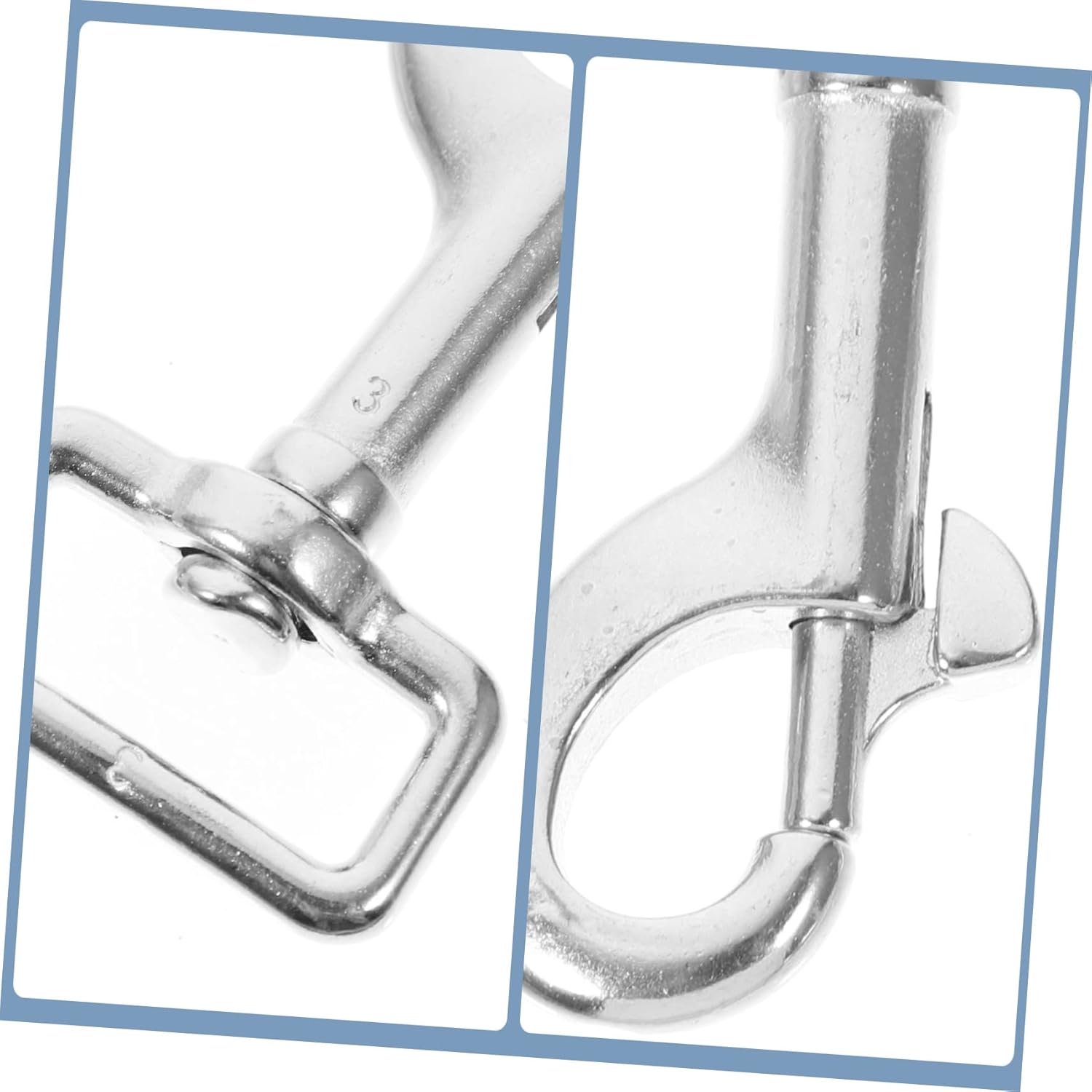 Double Ended Pulling Buckle Snaps Hook,Double-End 2pcs Single Hook Swivel Hooks Snap Hooks Clips Swivel Trigger