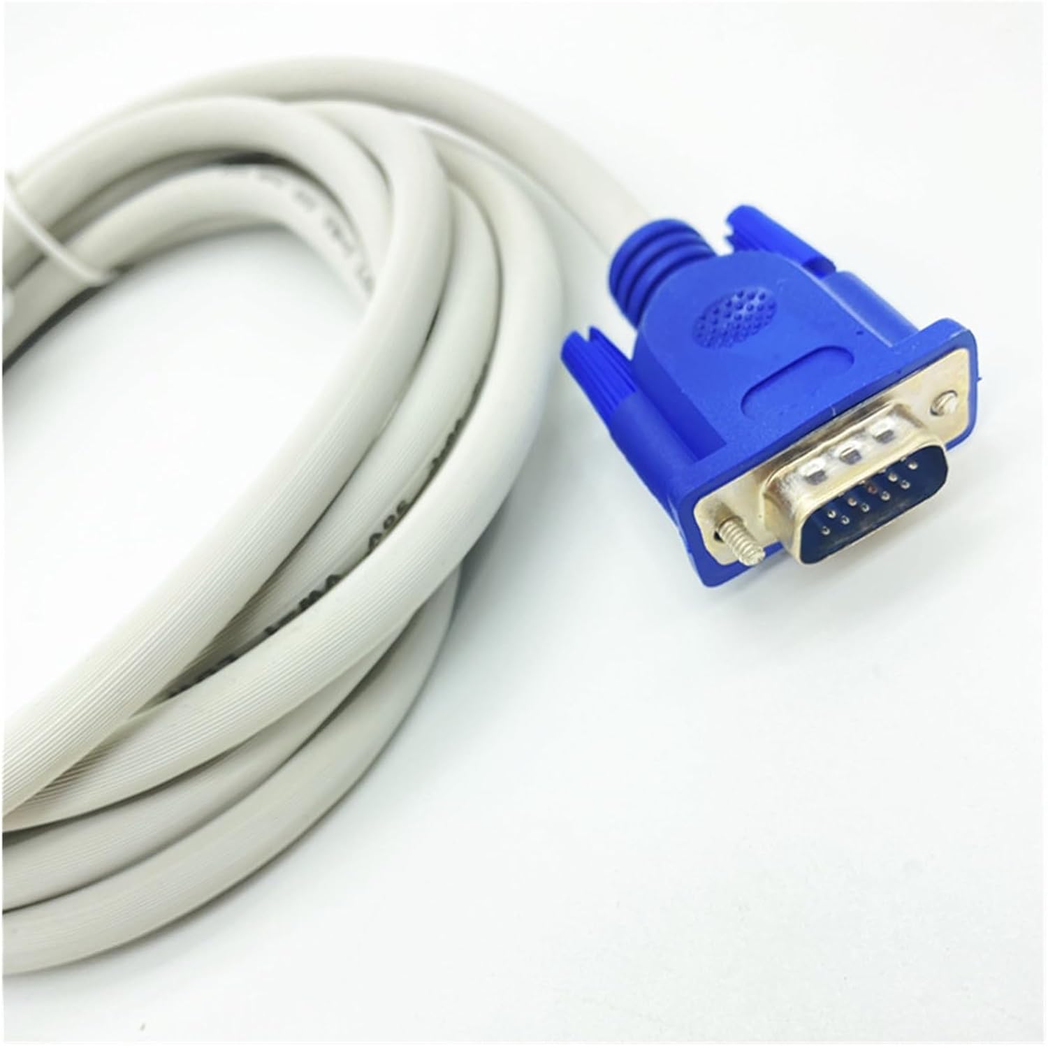 50 Meters 3+4 Blue Head White Wire VGA 15-pin Computer Link Monitor TV Projector Video Connection Cable