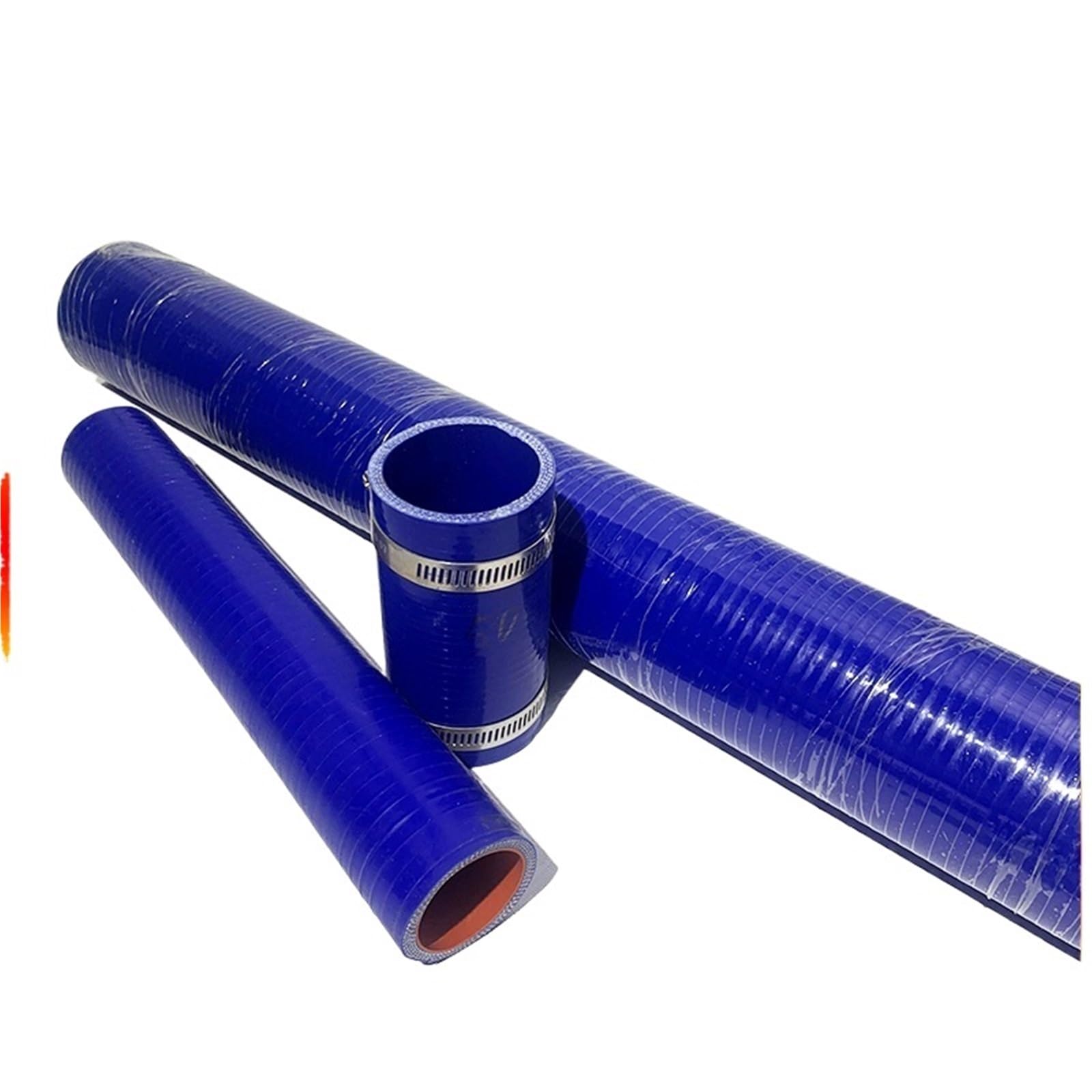 przewód turbo Rura chłodnicy międzystopniowej ID42-48mm Rura chłodnicy prosta silikonowa długość 10-58cm Wysoka temperatura Wysokie ciśnienie Turbo(Blue ID45x200mm)