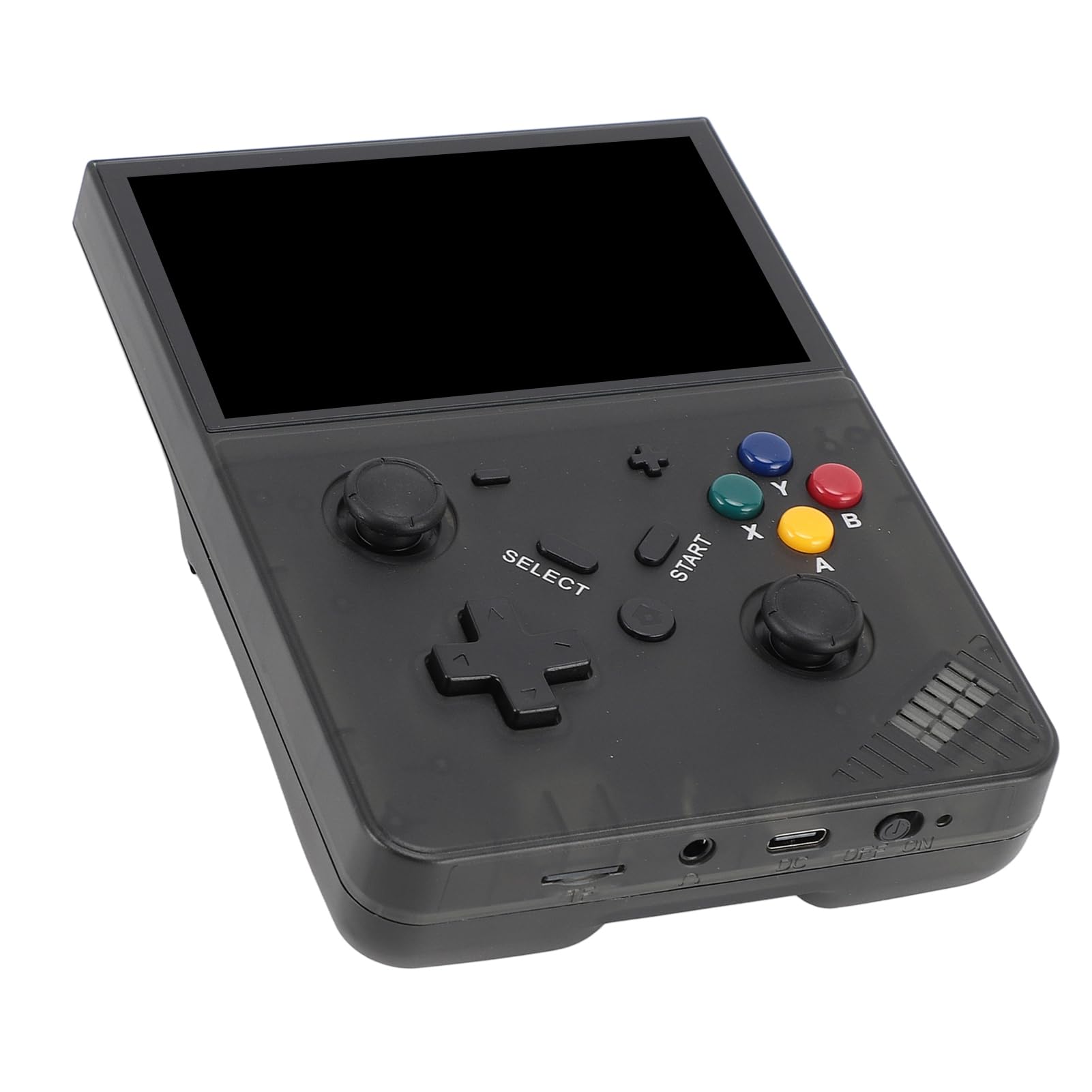 Retro-Handheld-Game-Player, Handheld-Konsole mit 4,3-Zoll IPS-Bildschirm, 20.000+ Spielen, ABS-Konsole mit transparentem Schwarz für Spieler zu Hause, im Büro, auf Reisen und bei Partys