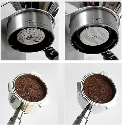 Miniatura 7 de 2 unidades de 2.087 in de acero inoxidable de pantalla de disco de café de 0.039 in de grosor, placa de malla de filtro de café reutilizable para