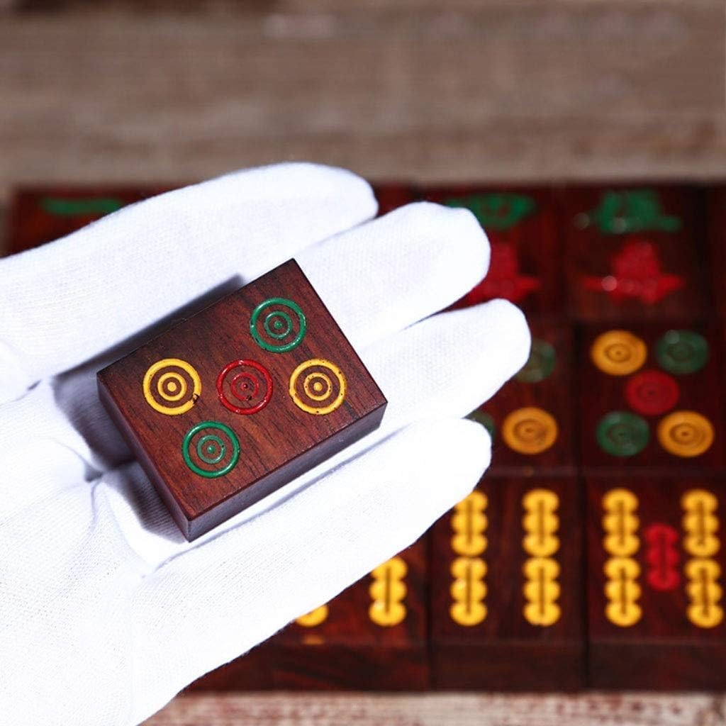 ELzEy マージャン 麻雀セット ゲーム 144 タイル マルチカラー