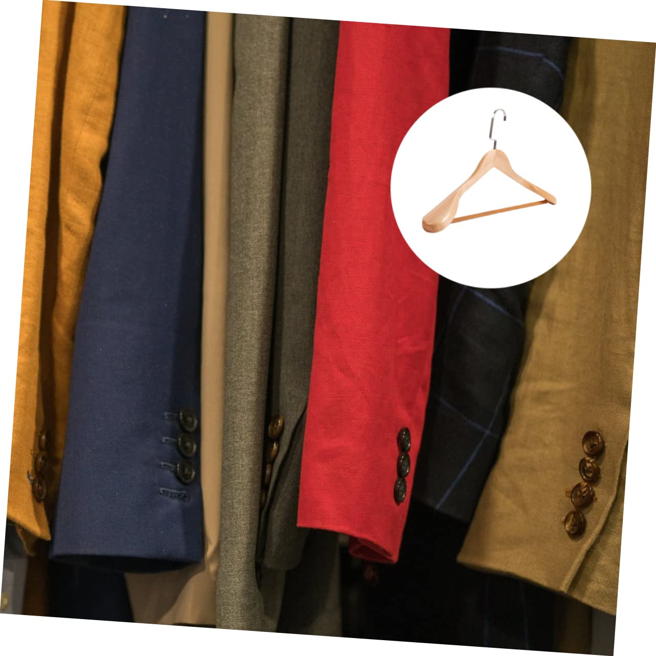 Alipis 1Pc Thicken Coat Hanger Drying Rack Non Slip Practical Design for Bedroom Bathroom Wardrobe Storage Heavy Duty Solid Hangers for Efficient Clothes Organization