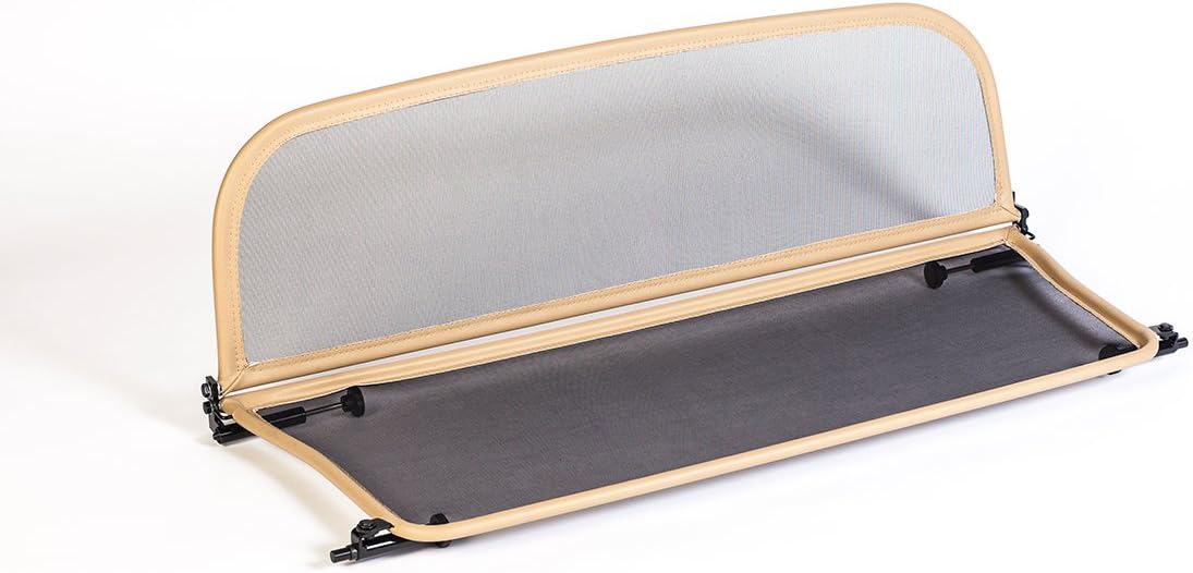 GermanTuningParts Wind Deflector for Mini R52 R57 (2004-2015) - Foldable - with Quick Fastener - Beige | Windstop | Wind Blocker