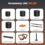 FEIERDUN Adjustable Dumbbells, 20lbs/30lbs//45lbs/70lbs/90lbs Free Weight Set with Connector, 4 in1 Dumbbells Set Used as Barbell, Kettlebells, Push up Stand, Fitness Exercises for Home Gym Suitable Men/Women