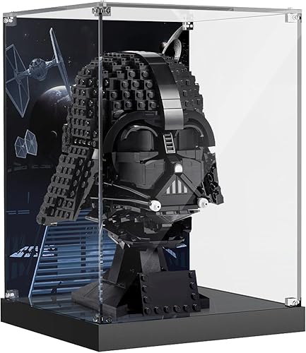 Miniatura 8 de Vitrina de acrílico para Lego 75304 Star Wars Darth Vader casco de exhibición de edificio, solo vitrina, modelo Lego no incluido