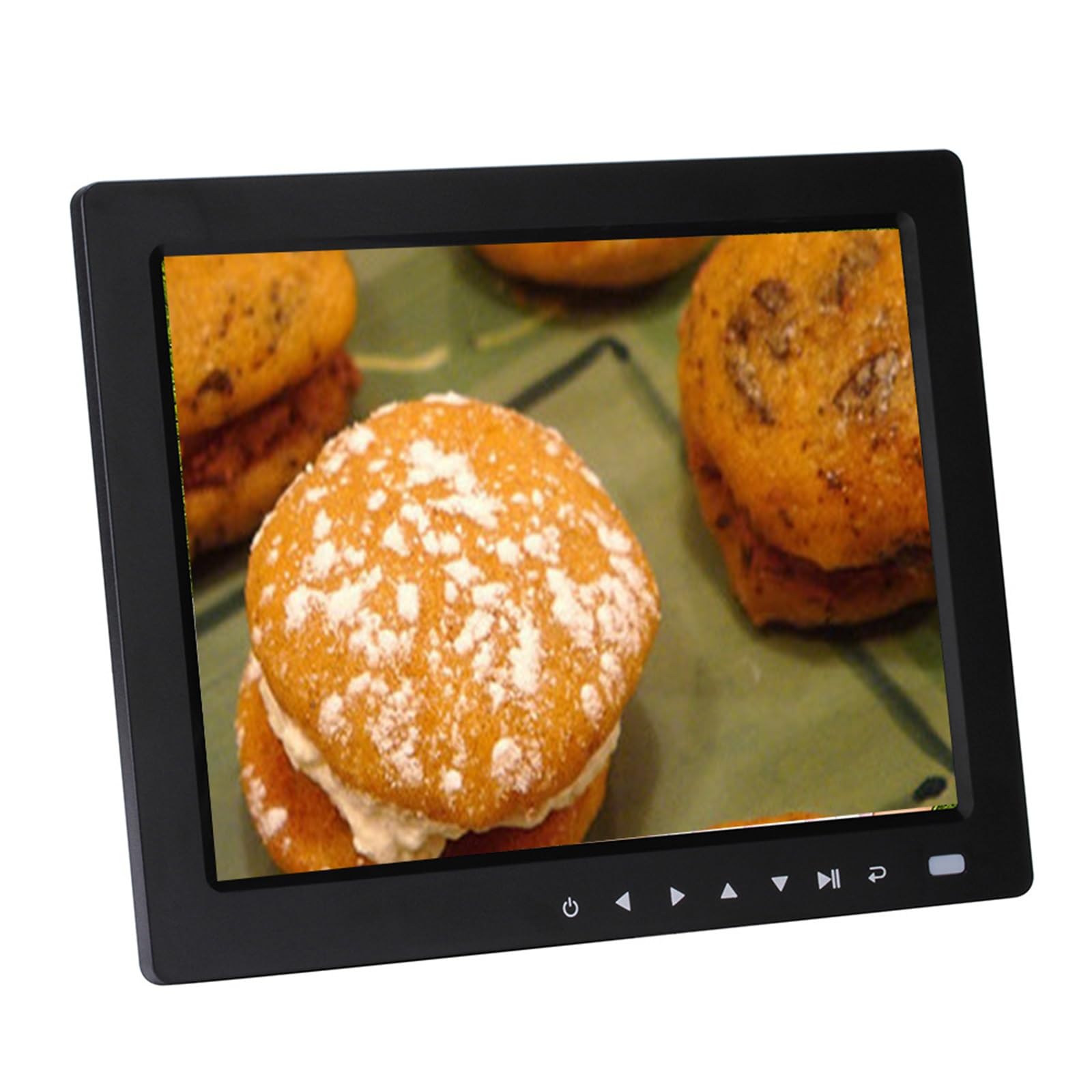 MYUYEE 10-Inch Touch Button Digital Photo Frame And Video Advertising Machine - Multifunctional Electronic Photo Album (Black)