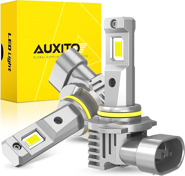 AUXITO 9005/H B3 Bulbs, 900% Brighter Fog Bulbs, 6500K Cool White, Plug and Play, Canbus Ready, 50,000+ Hour Lifespan, 1:1 Beam Design, Pack of 2
