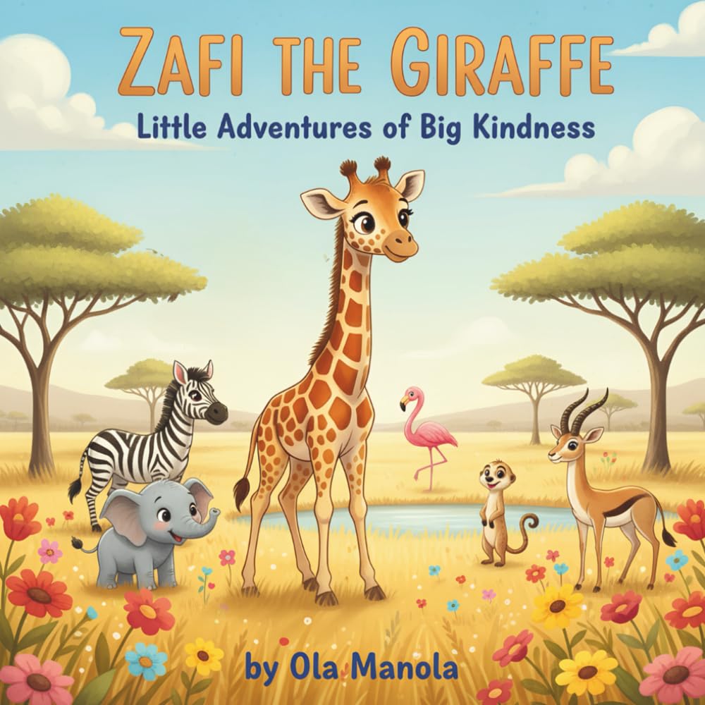 ZAFI THE GIRAFFE: LITTLE ADVENTURES OF BIG KINDNESS: A Heartwarming African savana animal Story About Helping, Friendship, and Kindness