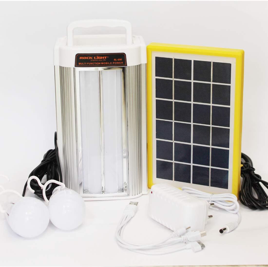 Pick Ur Needs� Rocklight Emergency Portable Inverter/Multi-Function Portable Power Solar Energy Save Home Lighting System (Multi, 9 in)