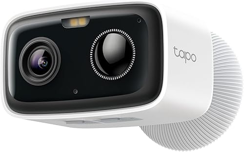 Tapo Cámara de seguridad para exteriores inalámbrica, 1080P, hasta 180 días de batería, detección de persona gratis, visión nocturna a color,