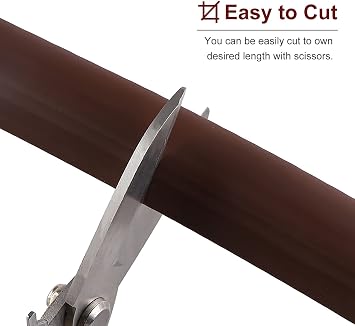 REMYS Doorway Uneven Floor Transition Strip, Wood to Tile Floor Threshold Strip, PVC Flooring Edge Trim for Carpet/Laminate Floor/Uneven Floors, with Self Adhesive Tape (Color : Dark Gray)