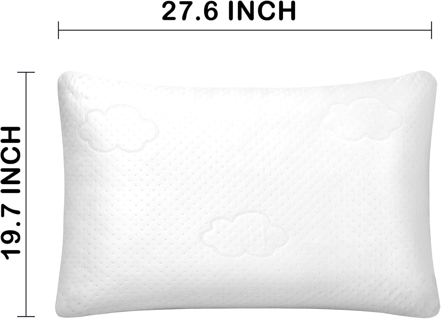 Cooling Side and Back Pillow - Comfort for Neck and Shoulder Pain - Crush Memory Foam Cooling Pillow, Adjustable Strong Soft Bed Pillow, Removable and Washable White Pillowcase03 - Image 8