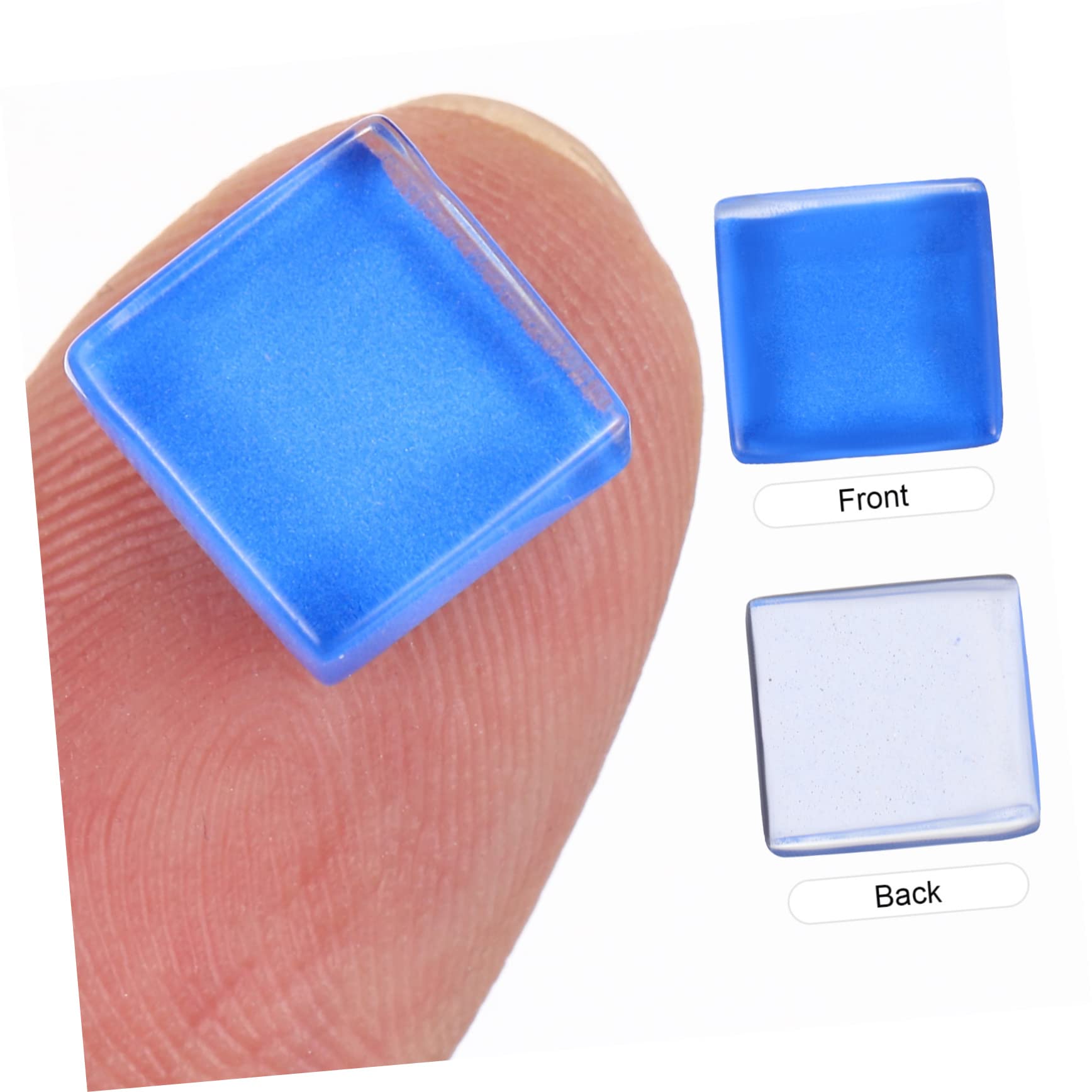 Piezas de Cristal para Mosaico Diy, Cuadradas, 1200 Piezas