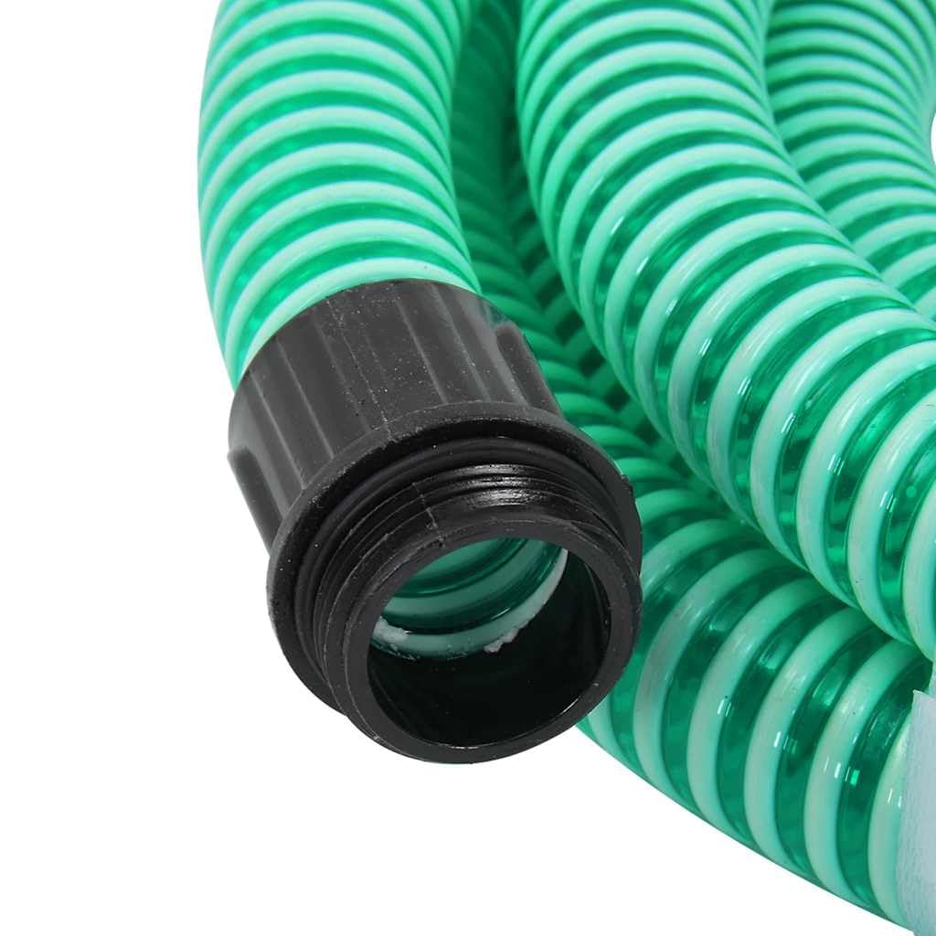 vidaXL Zuigslang met Messing Koppelingen 7 m 25 mm Zwart