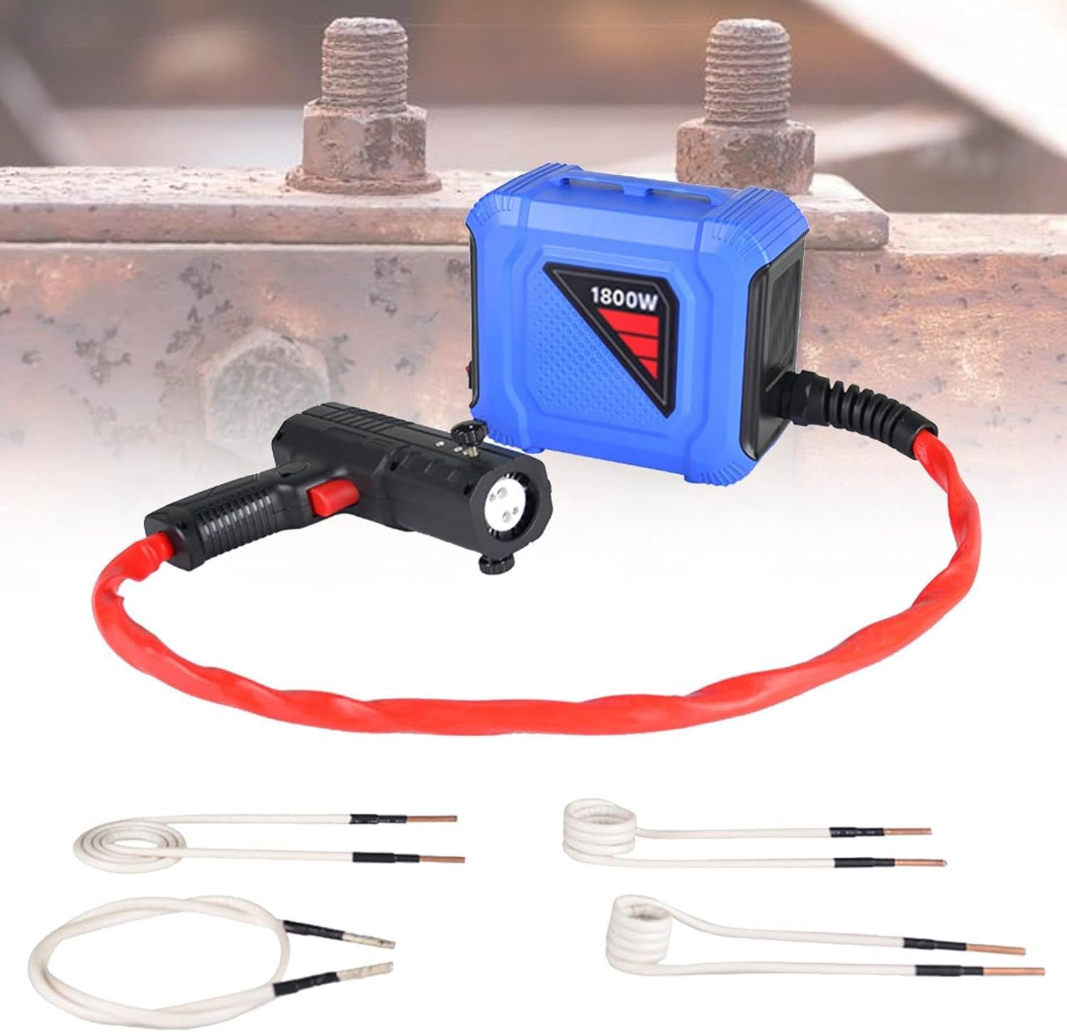 Magnetic Induction Heater for Bolt Removal - Flameless Heating Tool with Multiple Coils for Nuts, Bolts and Bearings
