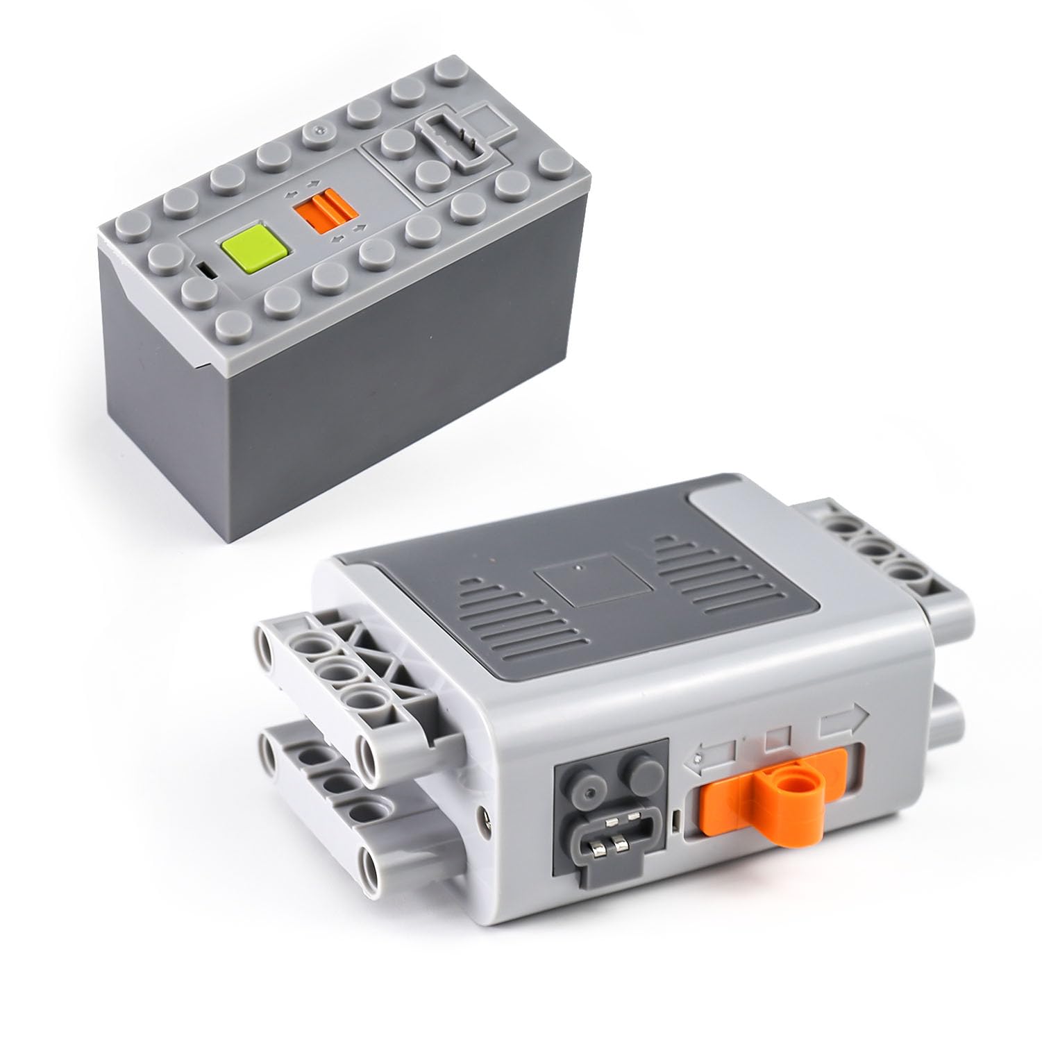 2pcs Battery-Box Set(No Battery) Technical-Part Compatible with Lego-Motor-Kit, Power-Functions for MOC Assembled Building Block