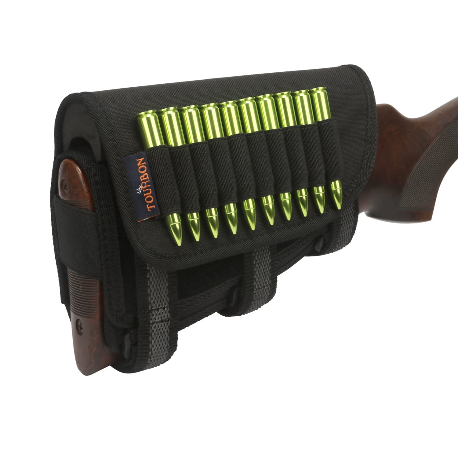 Tourbon Altezza Regolabile Buttstock Fucile-Cheek-Custodia per cartucce