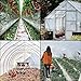 VEVOR Greenhouse Plastic Sheeting 25 x 40 ft, 6 Mil Thickness UV Resistant Clear Polyethylene Film, Hoop Green House Cover for Farms, Agriculture, Garden