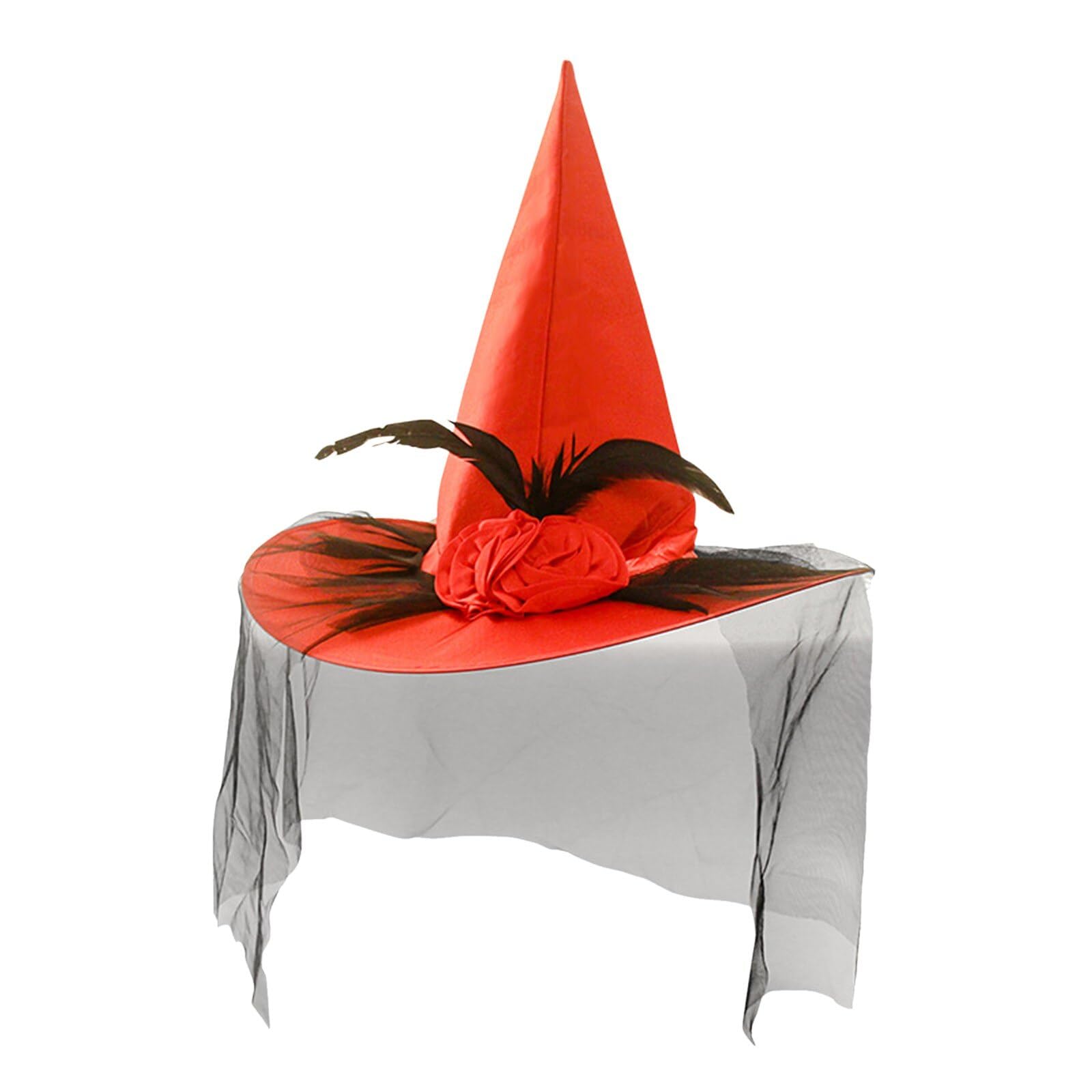 See full amazon price history chart for PartyToko PT Halloween Witch Hat Women Pointed Witch Hat with Feathers and Veil Costume for Fancy Dress Costumes Red - 1pc (Red) PartyToko PT Halloween Witch Hat Women Pointed Witch Hat with Feathers and Veil Costume for Fancy Dress Costumes Red - 1pc (Red) (B0CHYJB2W4) Amazon Price History, Amazon Price Tracker