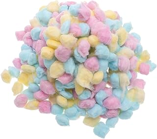 FRCOLOR 1 Pacote De Bolas De Algodão Coloridas Bolas De Removedor De Esmalte Bolas De Algodão Para Maquiagem Bolas De Algodão Coloridas Bolas De Algodão De Maquiagem Bolas Felpudas Para