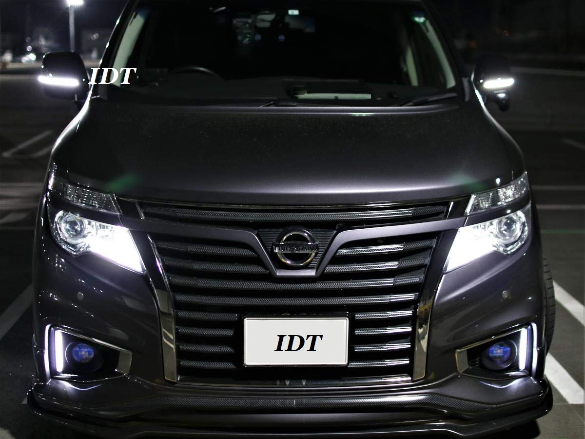 け*じ様 エルグランドe52 シーケンシャルウィンカー ミラーカバー Amazon | IDT ミニウエス付 E52 エルグランド 黒 LED シーケンシャル