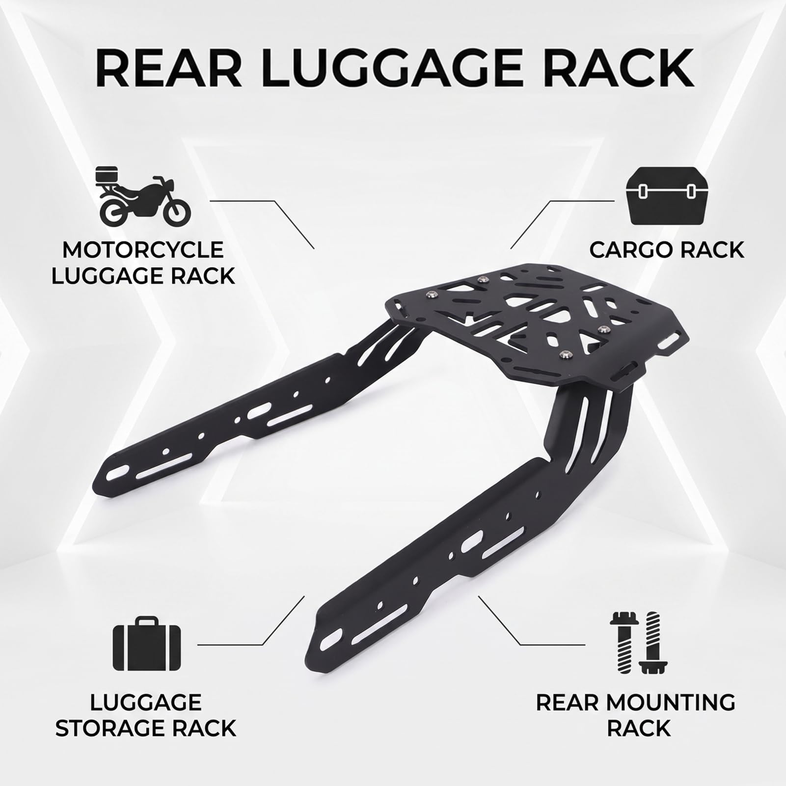 Cuifati Support de Bagages Arrière, Porte-Bagages pour Scrambler 400X