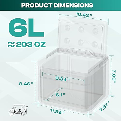 Miniatura 6 de Drive-up Club Car Precedent Cooler, Club Car Coolers Kit Caddy para Club Car Precedent y Club Car Tempo y adelante OEM 102588101 103886801
