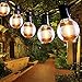 Guirnalda Luces Exterior, QXMCOV Guirnaldas Luminosas de Exterior y Interior G40 con Bombillas de Repuesto, Cadena Luces Decoracion para Habitación, Jardín, Bodas, Terraza, Césped, Balcón (25+3)