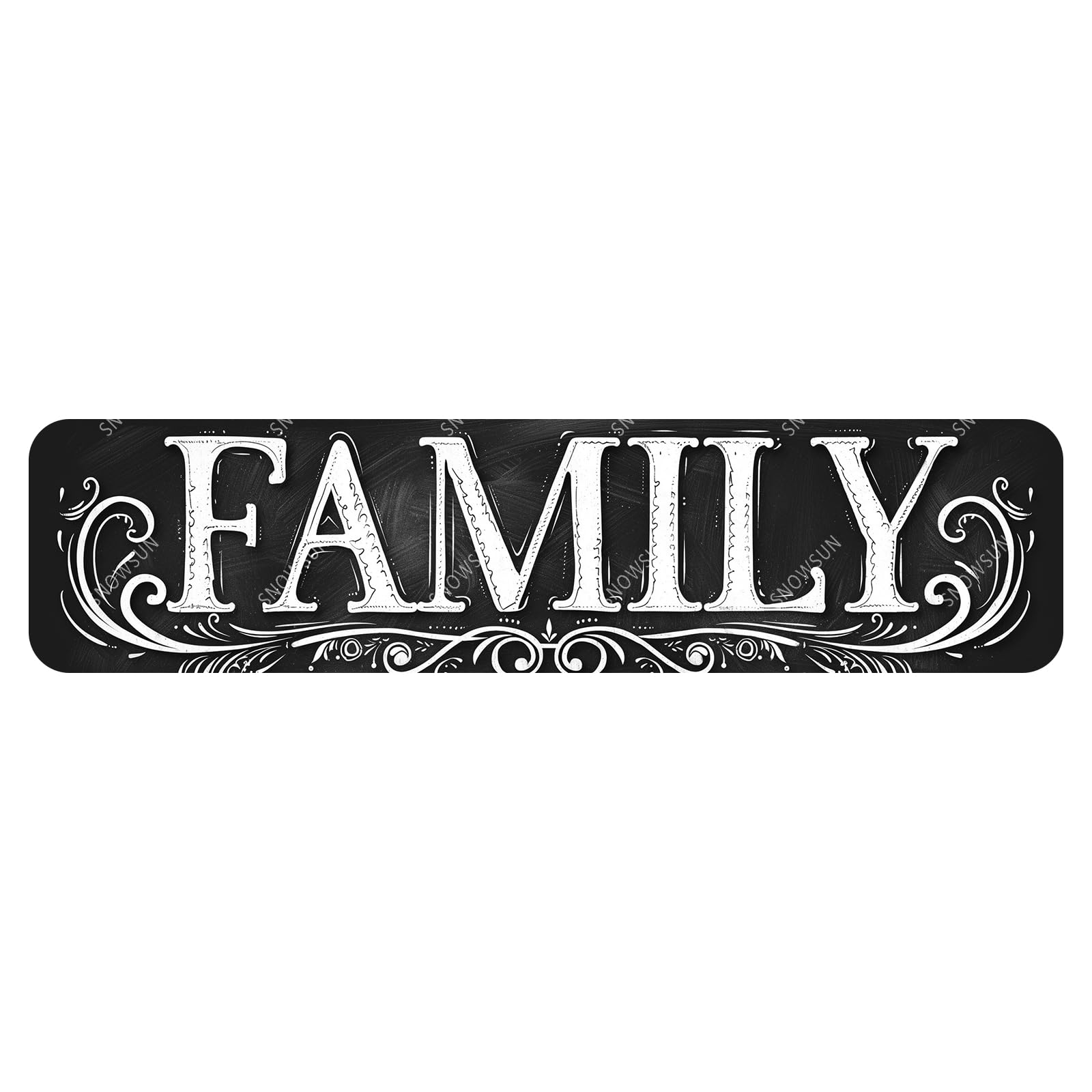 Family Funny Metal Signs Aluminum Tin Sign for Home Street Yard Bar Cafe Garage Shop 4x16 Inch