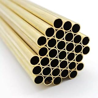 1PC Brass Pipe 0.3mm Wall Thickness 1.2-11 OD Brass Tube Length 300mm 500mm Straight Tubing Copper Tube Thin-walled Small Diameter (Size : 500mm, Color : OD 7 x ID 6.4mm)