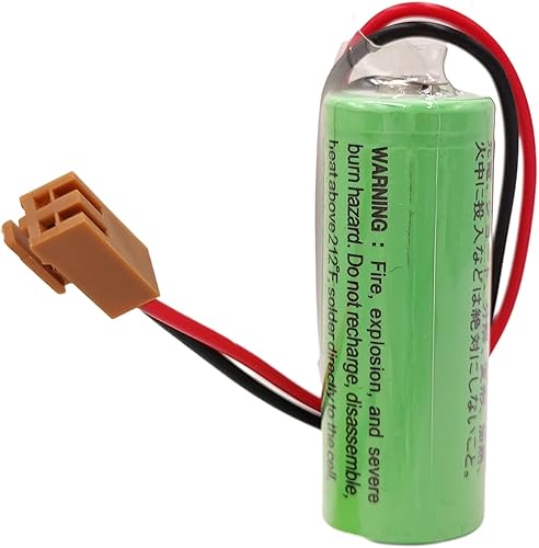 Miniatura 6 de Batería PLC de 50 piezas 3V 2500mAh con resistencia para SANYO CR17450SE-R A98L-0031-0012, FANUC CNC con enchufe, verde