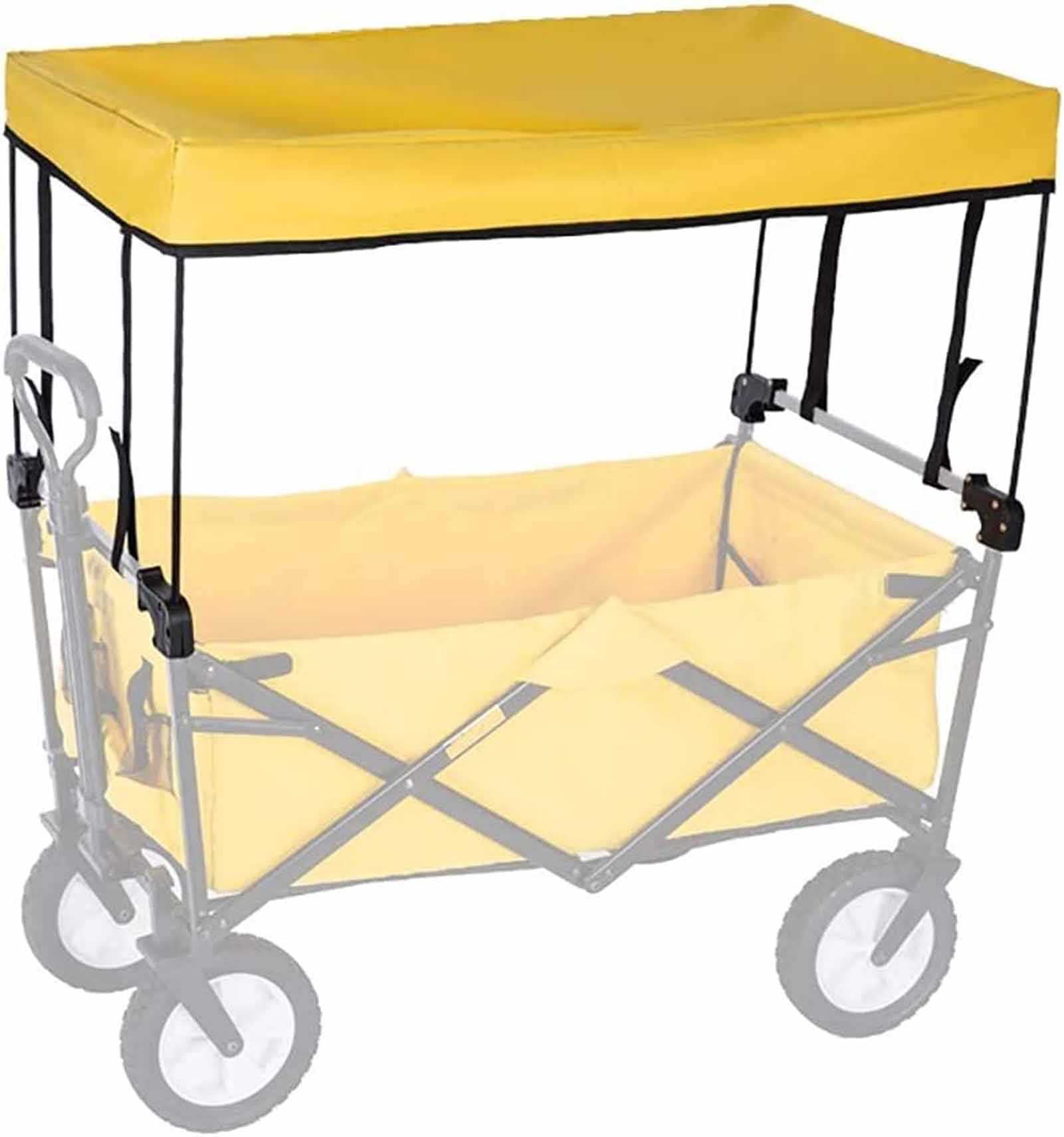 Toldo plegable para carrito, parasol con protección UV para jardín, camping y playa, ligero, fácil de instalar, solución de sombra portátil para exteriores