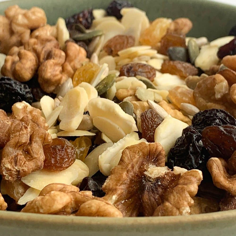 NULTHY 500g - Mix para Ensalada, Mezcla de Frutos Secos Naturales, Topping Crujiente Nutritivo