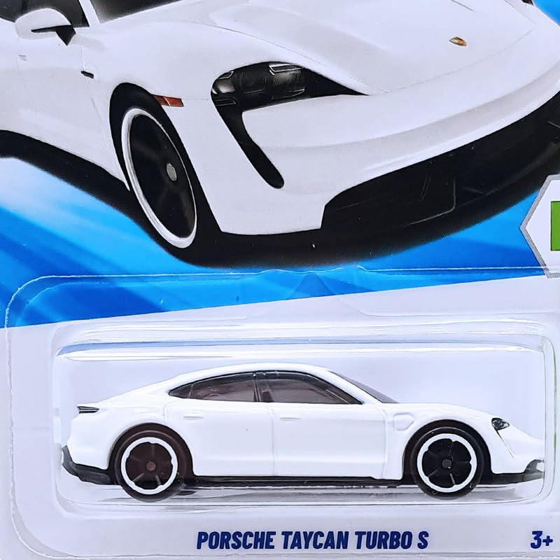 Image of Hot Wheels Porsche Taycan Turbo S HW EV Ages 3 and Up 34 /250 (White)
