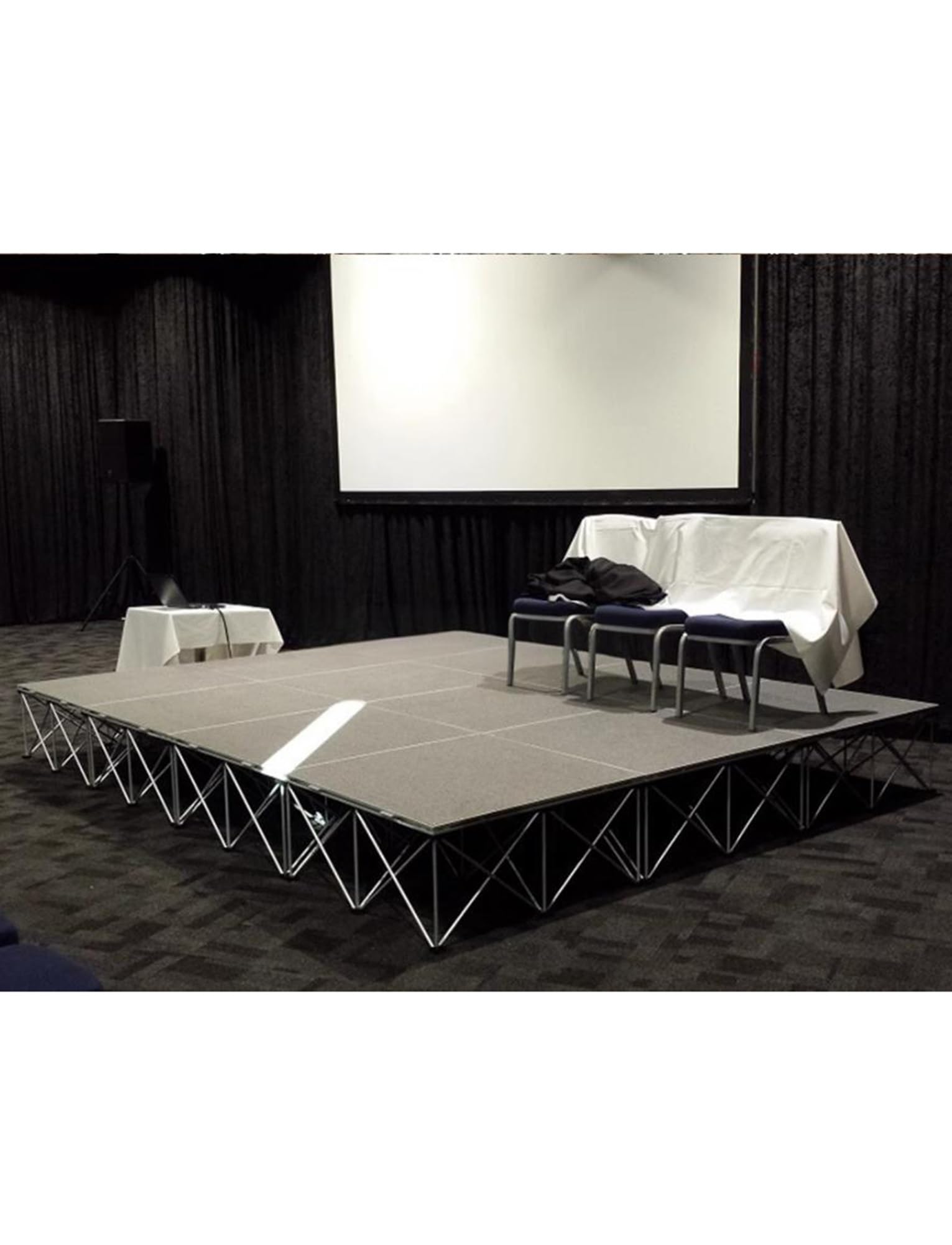 Piattaforma modulare pieghevole da palcoscenico - Ponte prestazioni collegabile per eventi, intrattenimento, concerti e attività all'aperto - Soluzione palcoscenica portatile e versatile