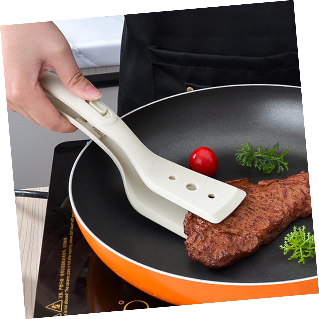 PRETYZOOM 4 Pezzi Fermagli Per Pesce Fritto In Silicone Cazzuola Gadget Da Cucina Pinza Da Cucina Spatola Pinze Per Cucinare Spatola In Silicone Pinza Multiuso Pala Per Frittura Spatola Da