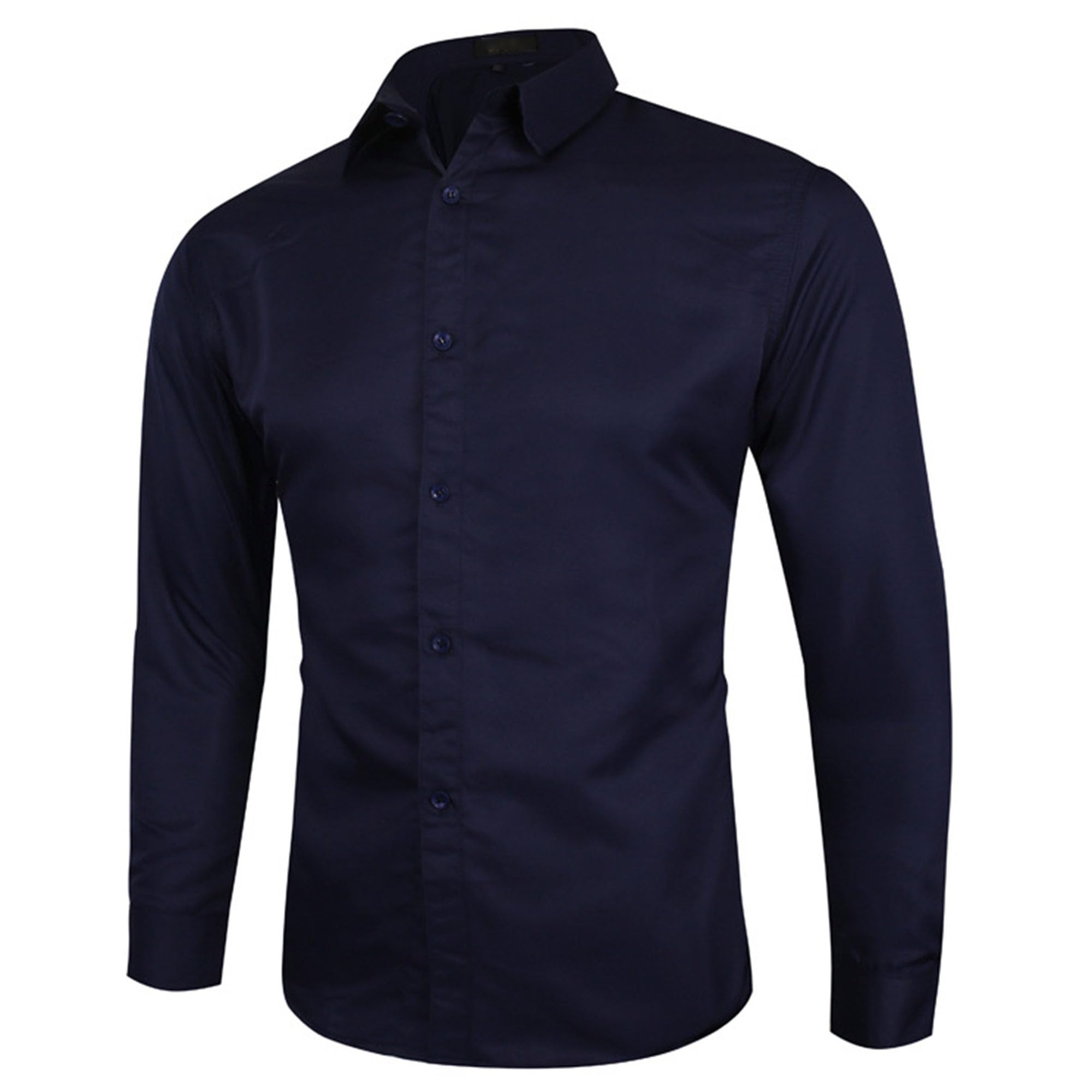 JEShifangjiusu Mens Long Sleeve Dress Shirts Regular Fit Business Wrinkle Free Dress Shirt Casual Stretch Button Down Shirt