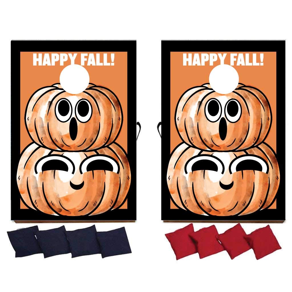 VictoryStore Halloween Bag Toss Game Halloween Cornhole Includes Bags (Stacked Pumpkins Cornhole)