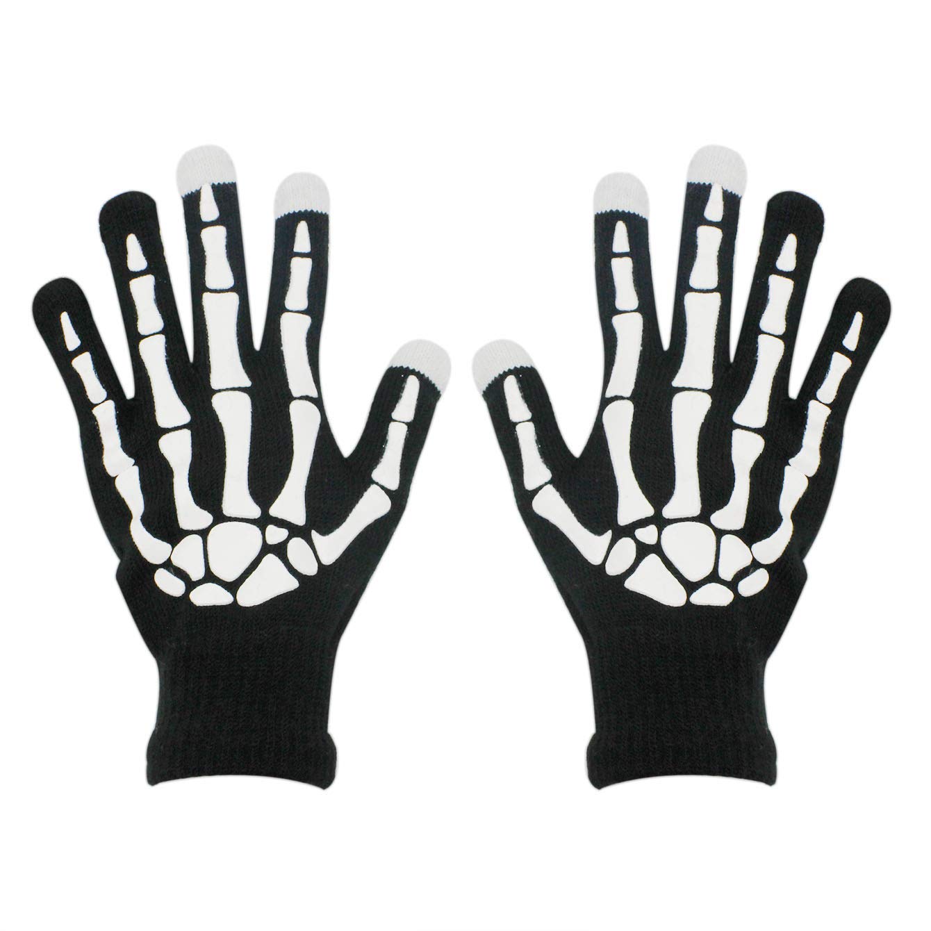 RARITYUS Halloween Party Skeleton Gloves Skull Fancy Costume