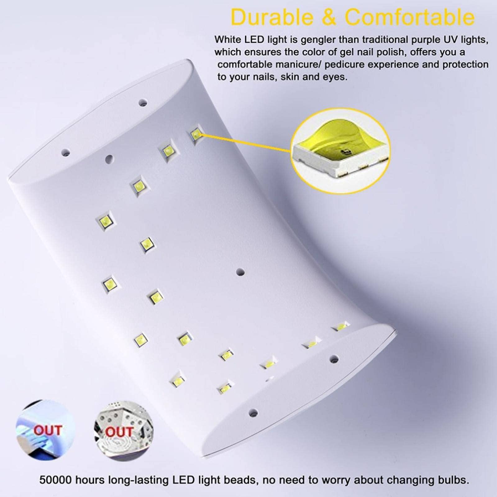 24 W, 48 W UVLED Nail Art Lampa do suszenia paznokci Żel do manicure Lampa do paznokci Żel Lakier Lampa do suszenia Automatyczny czujnik Narzędzia do paznokci