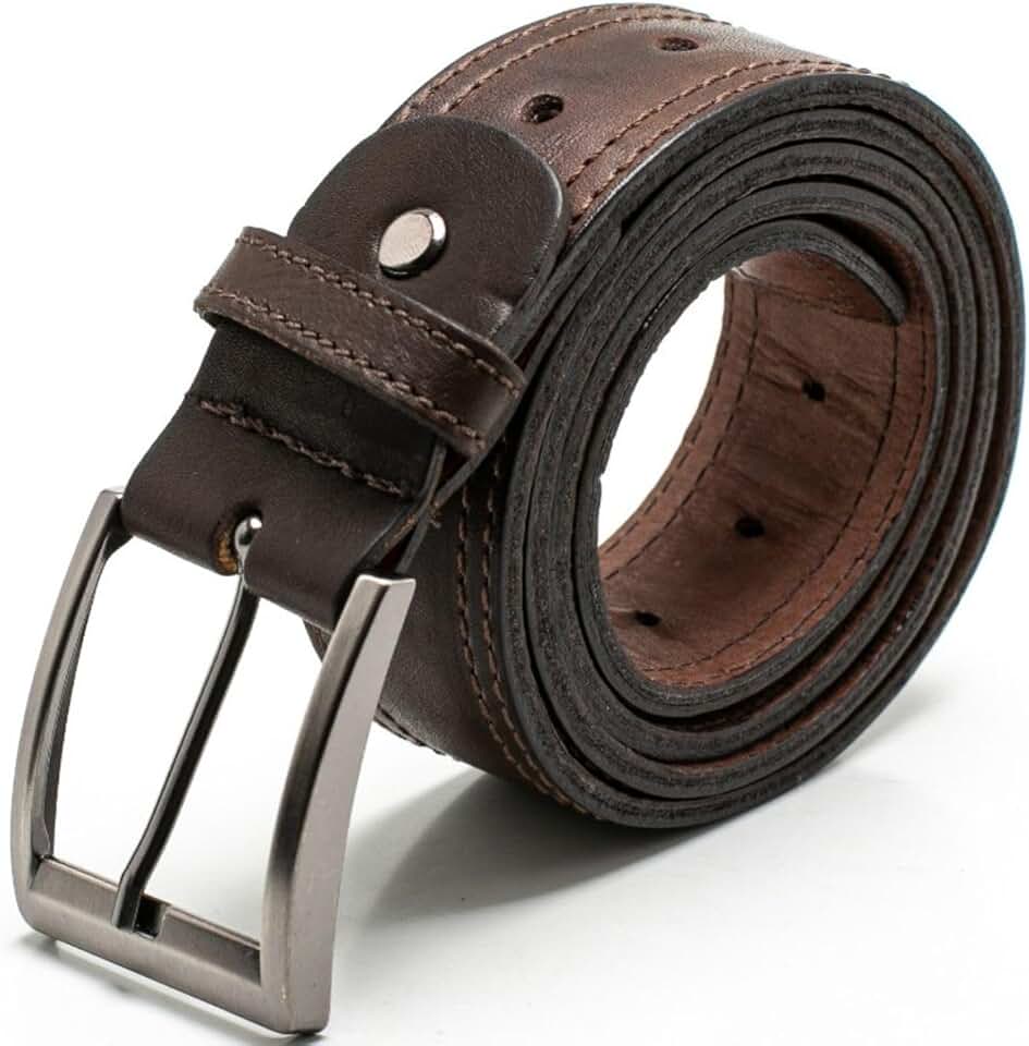 Cinto Largo Masculino Em Couro 100% Natural