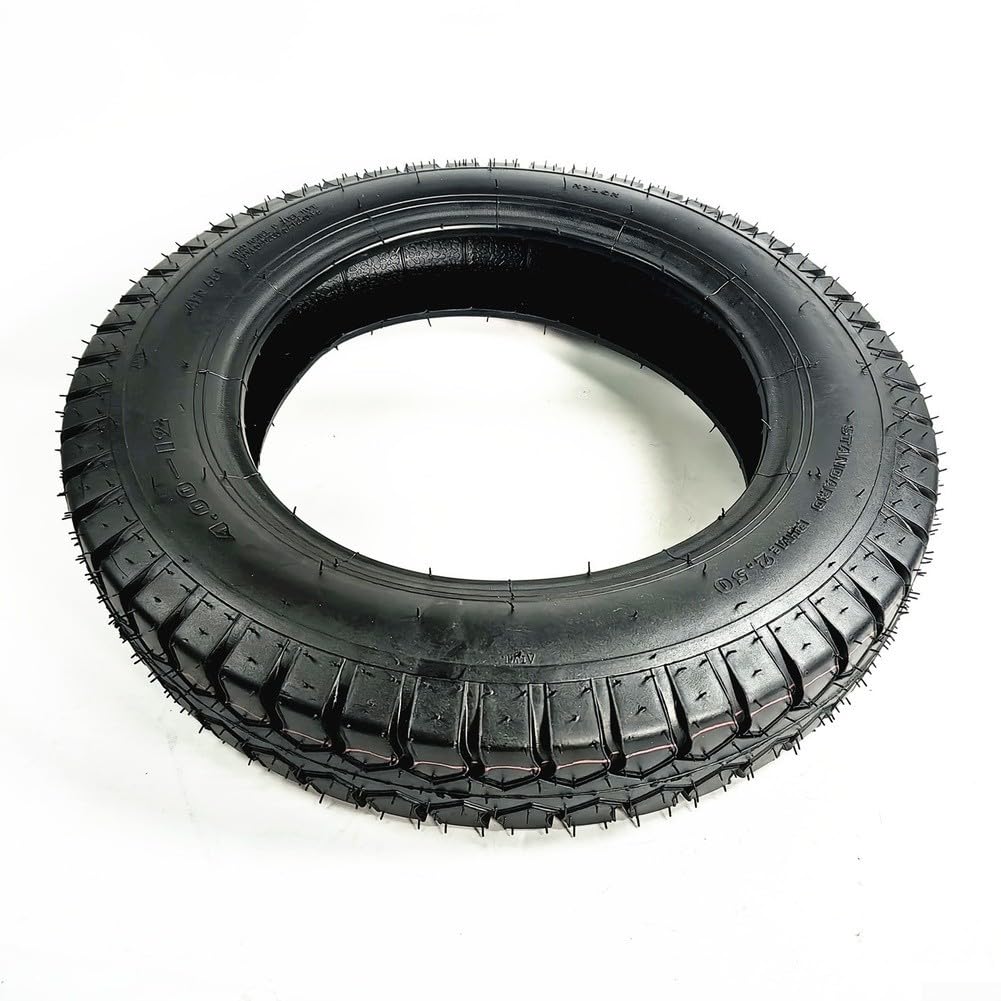 Kit di pneumatici e camera d'aria per bici elettrica, 16 x 4,0, con valvola diritta, in gomma resistente per ruote da 12", parti di ricambio ad alta capacità di carico (un kit)