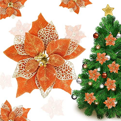 Jim's Cabin Artificial Flowers Pack of 12 Glitter...