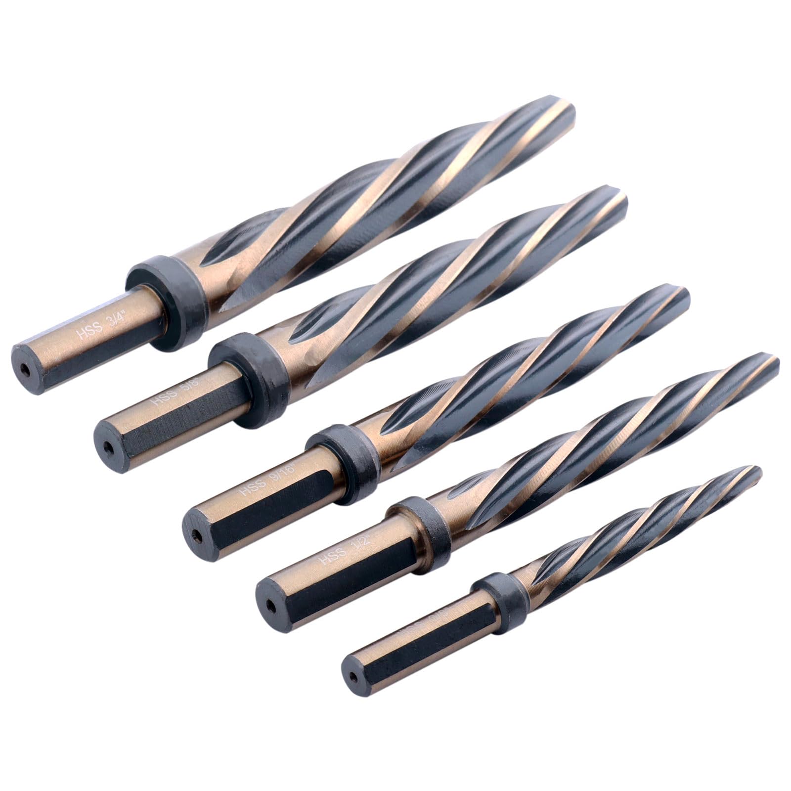 Accusize Reamer Set - 5 Sizes, Premium Quality -7